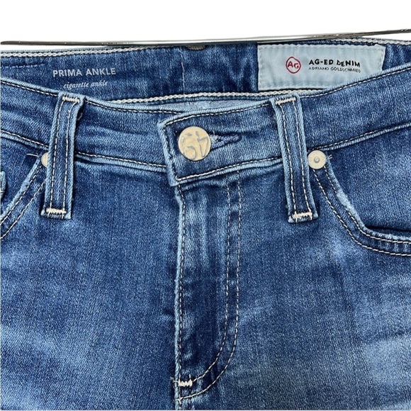 AG Adriano Goldschmied Pima Cigarette Ankle Jeans Women's Size 25R - Picture 2 of 5
